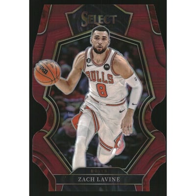 2022-23 Select Prizms Maroon Die Cut #134 Zach LaVine