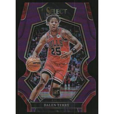 2022-23 Select Prizms Purple Die Cut #188 Dalen Terry