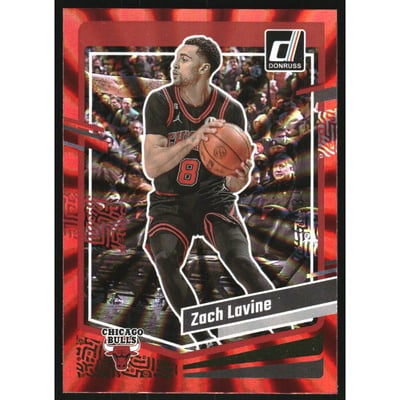 2023-24 Donruss Holo Red Laser #28 Zach LaVine