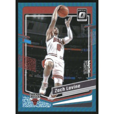 2023-24 Donruss Optic Aqua #23 Zach LaVine