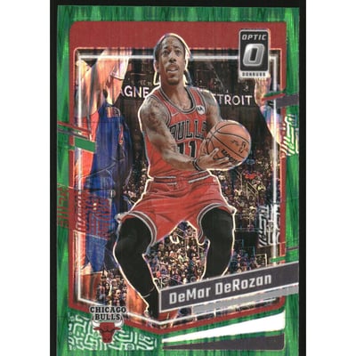 2023-24 Donruss Optic Green Shock #43 DeMar DeRozan
