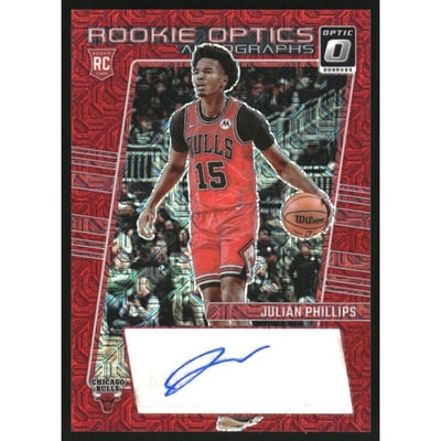 2023-24 Donruss Optic Rookie Optics Autographs Choice #10 Julian Phillips