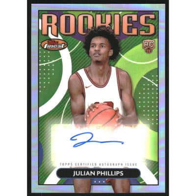 2023-24 Finest Rookie Autographs Refractors #RFAJP Julian Phillips