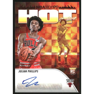 2023-24 Hoops Hot Signatures Rookies Red #31 Julian Phillips