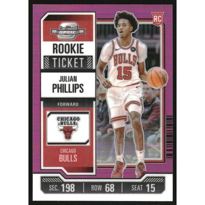 2023-24 Panini Contenders Optic Rookies Pink #16 Julian Phillips