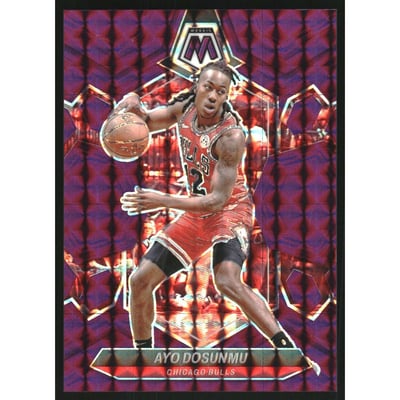 2023-24 Panini Mosaic Mosaic Purple #68 Ayo Dosunmu