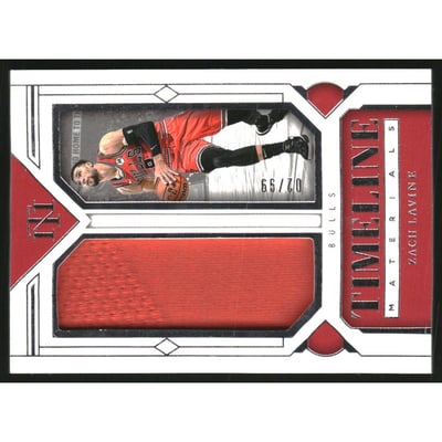 2023-24 Panini National Treasures Timeline Materials #30 Zach LaVine/99
