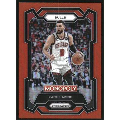 2023-24 Panini Prizm Monopoly Orange #17 Zach Lavine