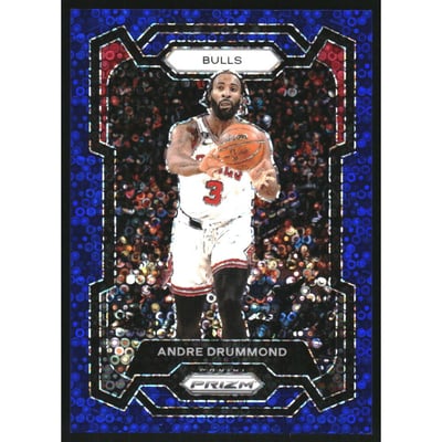2023-24 Panini Prizm Prizms Fast Break Blue #256 Andre Drummond