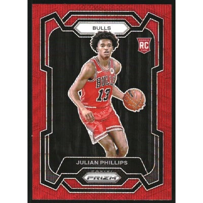 2023-24 Panini Prizm Prizms Ruby Wave #125 Julian Phillips
