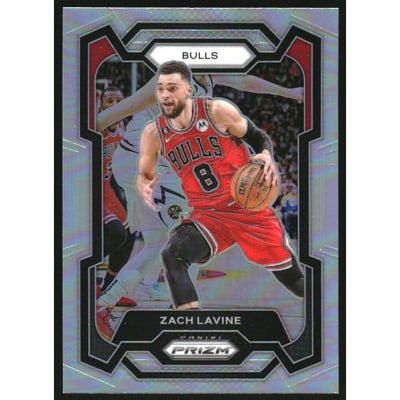 2023-24 Panini Prizm Prizms Silver #72 Zach LaVine