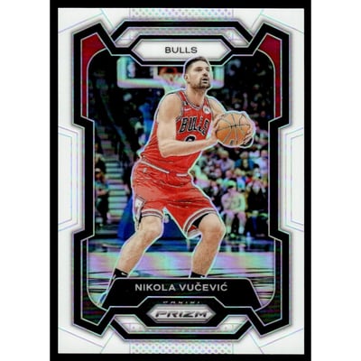 2023-24 Panini Prizm Prizms White #87 Nikola Vucevic