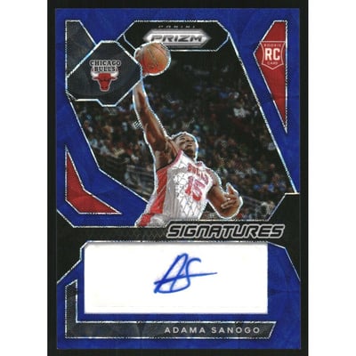 2023-24 Panini Prizm Rookie Signatures Prizms Choice Blue #25 Adama Sanogo