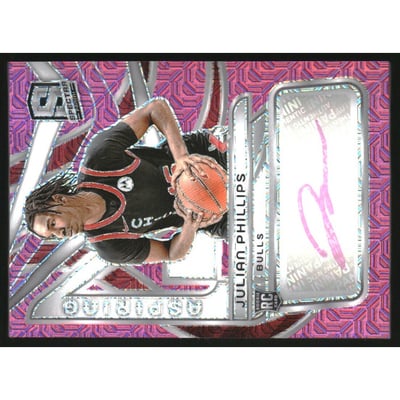 2023-24 Panini Spectra Aspiring Autographs Pink #16 Julian Phillips