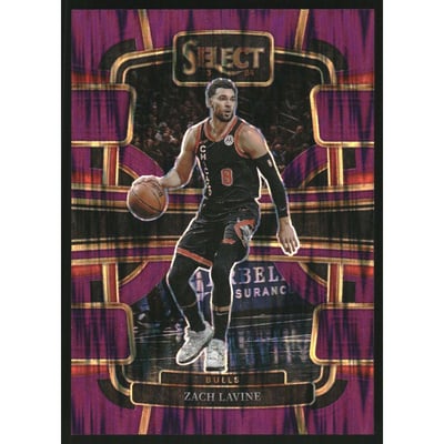 2023-24 Select Prizms Purple Flash #16 Zach LaVine