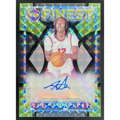 2023-24 Topps Finest Flashback Black Geometric #FLA-AD Ayo Dosunmu Auto /25