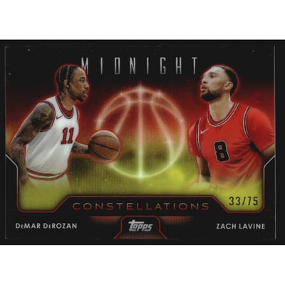 2023-24 Topps Midnight Constellations Dusk #C5 DeMar DeRozan/Zach LaVine
