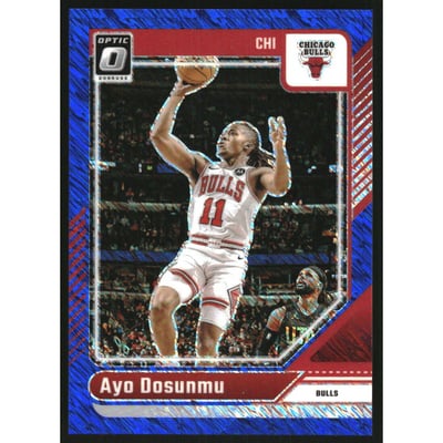 2024-25 Donruss Optic Blue Shimmer #103 Ayo Dosunmu
