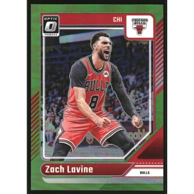 2024-25 Donruss Optic Lime Green #34 Zach LaVine