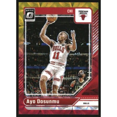 2024-25 Donruss Optic Red and Gold International #103 Ayo Dosunmu