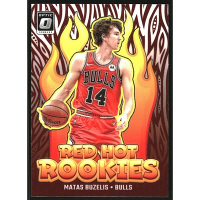 2024-25 Donruss Optic Red Hot Rookies #1 Matas Buzelis