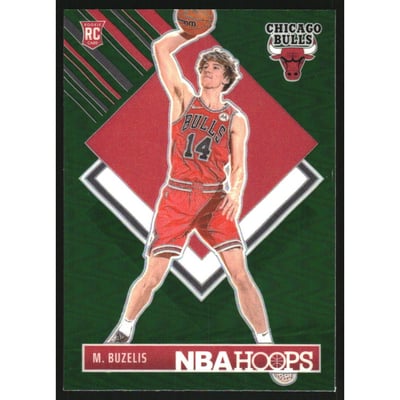 2024-25 Hoops Premium Prizms Green #295 Matas Buzelis