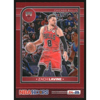 2024-25 Hoops Premium Prizms Red #155 Zach LaVine