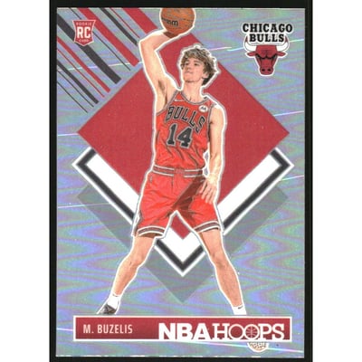 2024-25 Hoops Premium Prizms Silver #295 Matas Buzelis