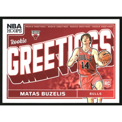2024-25 Hoops Rookie Greetings #16 Matas Buzelis