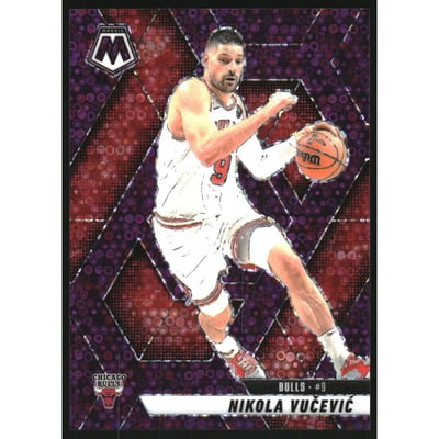 2024-25 Panini Mosaic Mosaic Fast Break Purple #168 Nikola Vucevic