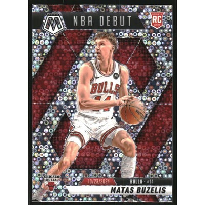 2024-25 Panini Mosaic Mosaic Fast Break Silver #257 Matas Buzelis/NBA Debut