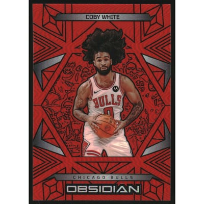 2024-25 Panini Obsidian Electric Etch Orange Flood #131 Coby White