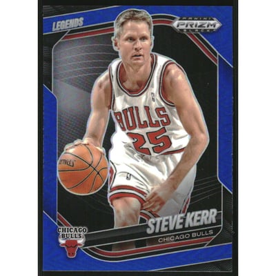 2024-25 Panini Prizm Black Prizms Blue #292 Steve Kerr LGD