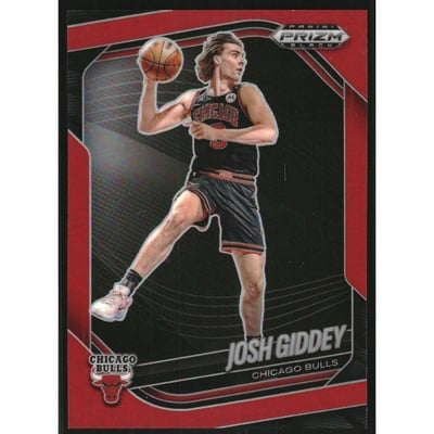 2024-25 Panini Prizm Black Prizms Red #126 Josh Giddey