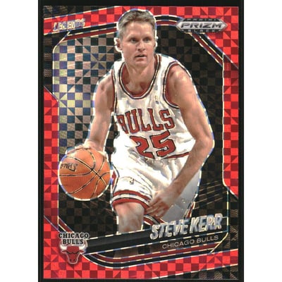 2024-25 Panini Prizm Black Prizms Red Power #292 Steve Kerr LGD