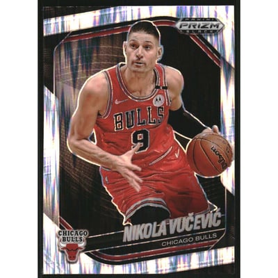 2024-25 Panini Prizm Black Prizms Skewed #10 Nikola Vucevic