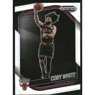 2024-25 Panini Prizm Black Prizms White #68 Coby White