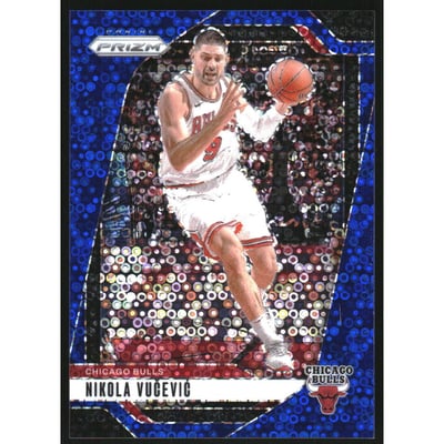 2024-25 Panini Prizm Prizms Fast Break Blue #216 Nikola Vucevic