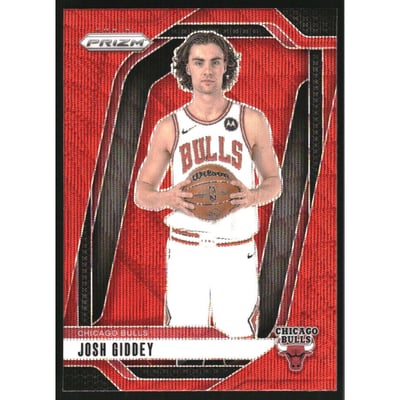 2024-25 Panini Prizm Prizms Ruby Wave #112 Josh Giddey