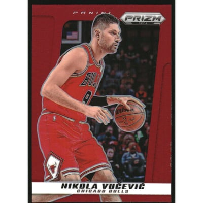 2024-25 Prizm Deca Prizms Red #141 Nikola Vucevic