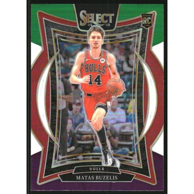 2024-25 Select Green White Purple Prizms #70 Matas Buzelis