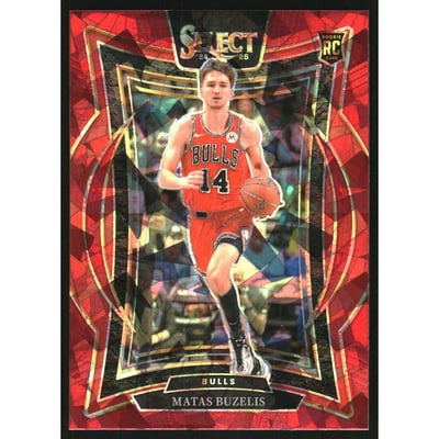 2024-25 Select Red Cracked Ice Prizms #70 Matas Buzelis