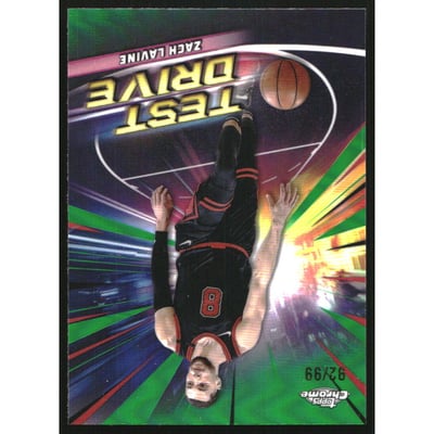 2024-25 Topps Chrome Test Drive Green Refractors #TD5 Zach Lavine