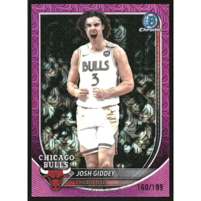 2025-26 Bowman Chrome Pink Mojo Refractors #BCV72 Josh Giddey