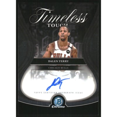 2025-26 Bowman Chrome Timeless Touch Signatures #TTADT Dalen Terry