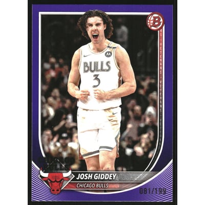2025-26 Bowman Purple Border #72 Josh Giddey
