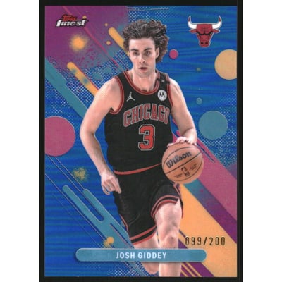 2025-26 Finest Blue Refractors #34 Josh Giddey C