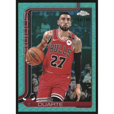 2025-26 Topps Chrome Aqua Refractors #83 Chris Duarte