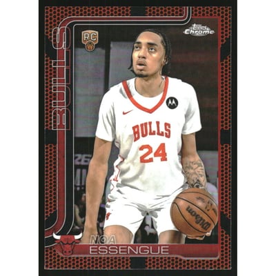 2025-26 Topps Chrome Basketball Refractors #262 Noa Essengue