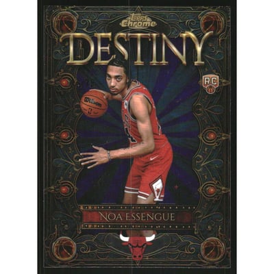 2025-26 Topps Chrome Destiny Purple Refractors #D11 Noa Essengue